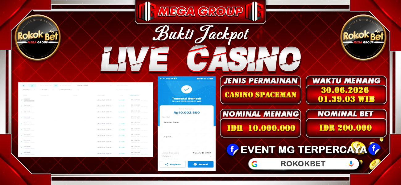 Bukti JP situs Rokokbet hari Selasa, 30 Juni 2026